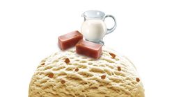Caramel des Alpes ice cream scoop