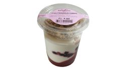 Sour cherry-cranberry yogurt