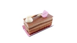 Chocolate mousse slice
