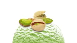 Pistachio ice cream ball