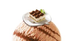 Tiramisu ice cream ball