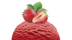 Erdbeer Glacekugel