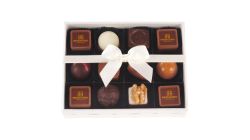 12er Box mit Logo-Pralinés Siebdruck