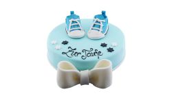 Color-Torte rund Blue Shoe
