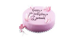 Color-Torte rund Rosarot