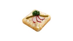 Canapé egg and ham salad