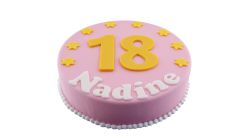 Golden Number Colour Cake Round