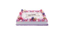 Blue Birthday Carré Cake Square 