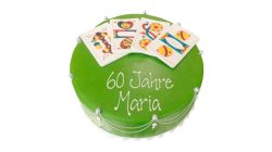 Motor Bike Colour Cake Round