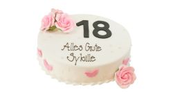 Golden Number Colour Cake Round