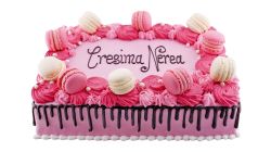 Blue Birthday Carré Cake Square 