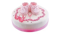 Baptism Colour Cake Round