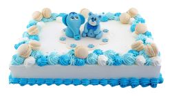 Blue Birthday Carré Cake Square 