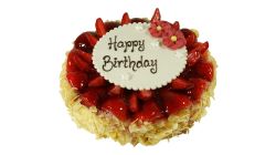 Erdbeer-Biscuittorte 10 Pers. mit Text