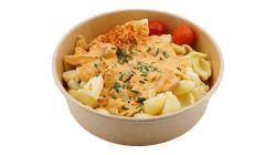 Chicken with mushroom cream sauce 