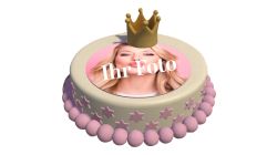 Ice Princess Colour Cake Round 