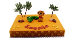 Tiger Party Colour Cake Square