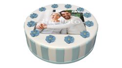 Mother's Day Hearts Colour Cake Round